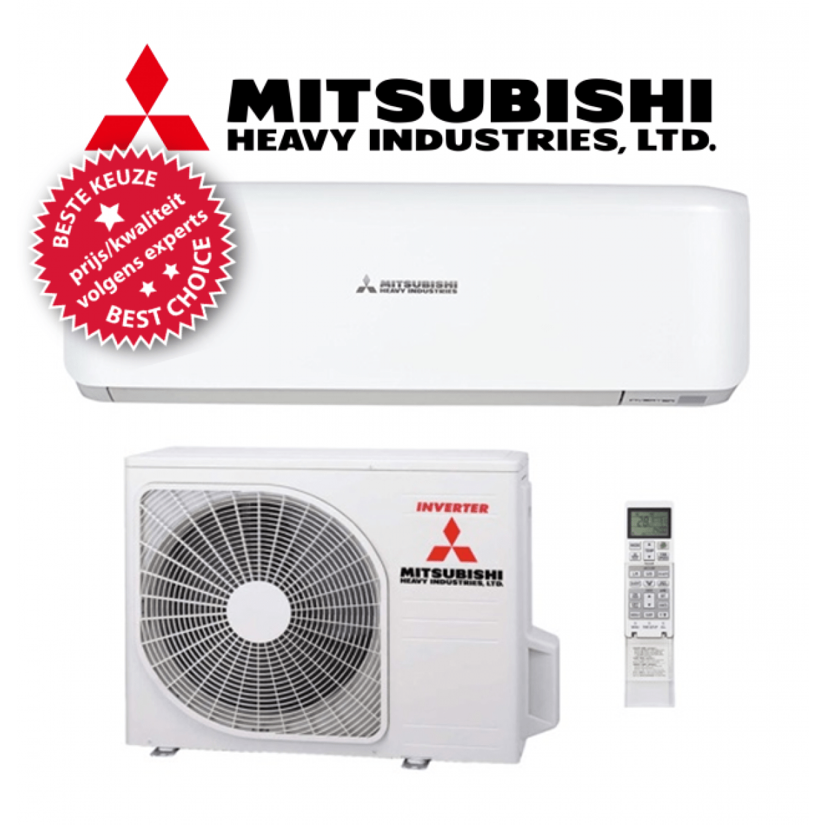 Mitsubishi Heavy Industries Wandmodel 3.5 kW (115m3) - Afbeelding 1