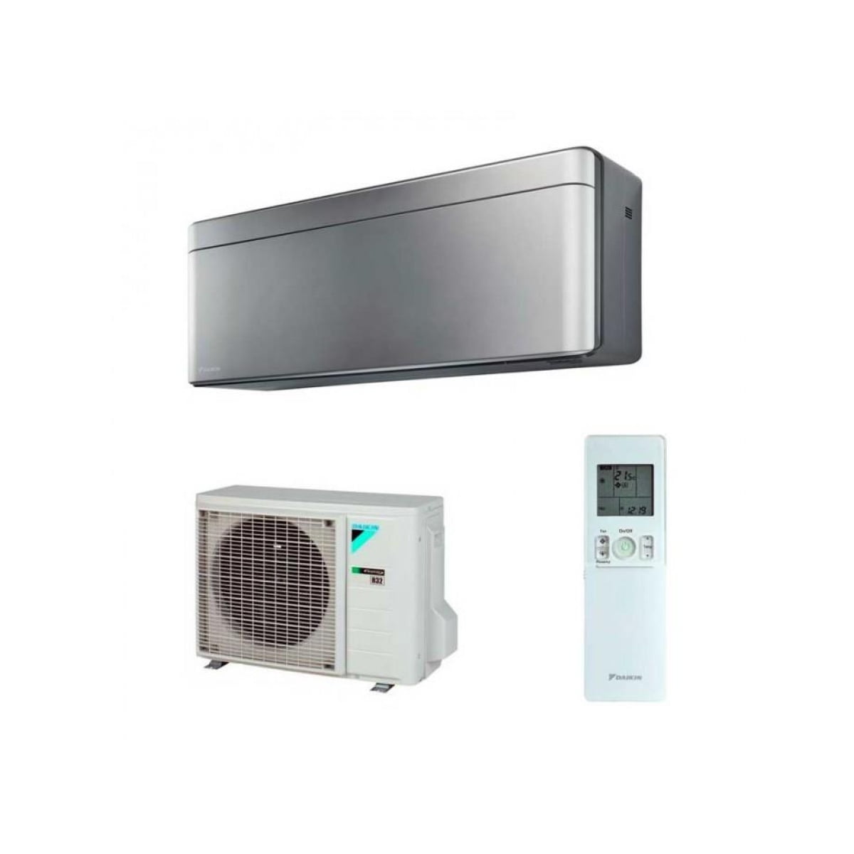 Daikin stylish silver 4.2 kW (135m3) - Afbeelding 1